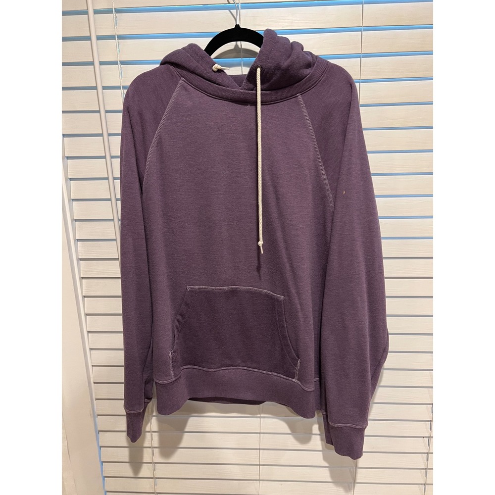 Homage Fleece Lined Purple Pullover Hoodie Sweatshirt Mens XL